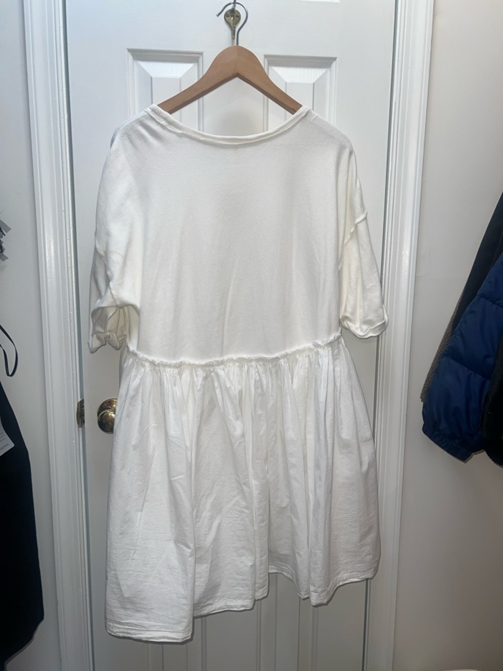 Free People Oversized Babydoll Dress — White - Picture 4 of 4